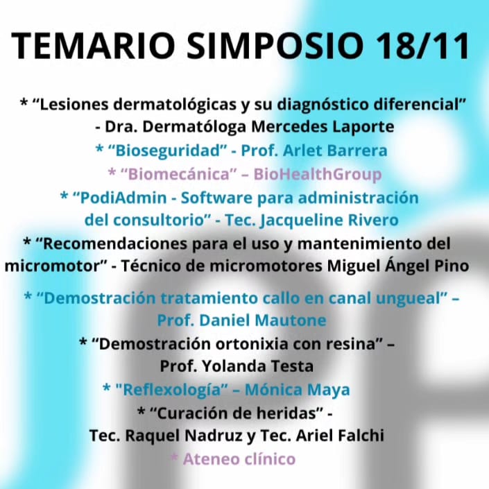 Lee más sobre el artículo Simposio Podología