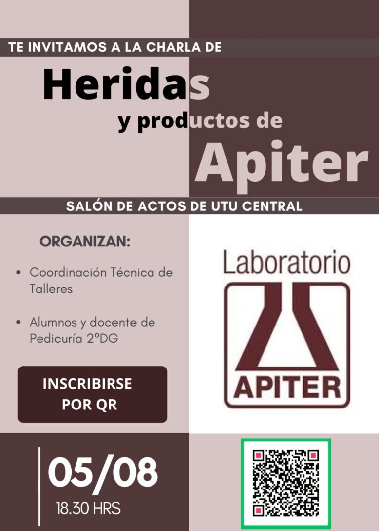 Lee más sobre el artículo Charla «Heridas y productos de Apiter»